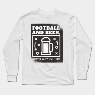 Football and Beer Long Sleeve T-Shirt